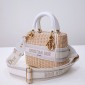 Medium Lady Dior Bag in Wicker 