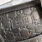  GG signature leather document bag-black
