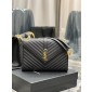 YSL Envelope Borsa Grande In Pelle Grained   