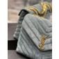 YSL Yves Saint Laurent Medium Chain Bag in Suede