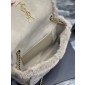 YSL Yves Saint Laurent Kate Medium Bag in Suede and Shearling 