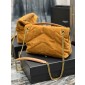 YSL Yves Saint Laurent Puffer Small Bag in Suede 