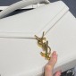 YSL Cassandra Top Handle Medium Bag in Grained leather  