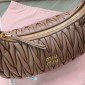 Miu Miu wander matelasse nappa leather hobo bag