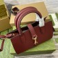 Gucci Small Tote bag with Hook closure-Rosso Ancora