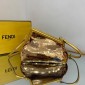 Fendi First Small Borsa in pelle e paillette