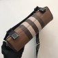 Burberry  Exaggerated Check and Leather Note Bag 
