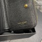 YSL Yves Saint Laurent Cassandre Compact Zip Around Wallet 