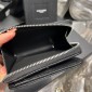 YSL Yves Saint Laurent Cassandre Compact Zip Around Wallet 