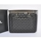 GST Large Shopping handbag in caviar, nero/Silver