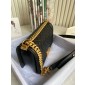 Medium Boy Chanel Handbag  in grained calfskin 