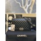 Medium Boy Chanel Handbag  in Lambskin 