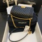 Medium Boy Chanel Handbag  in Lambskin 