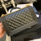 Medium Boy Chanel Handbag  in Lambskin 