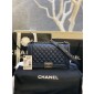 Medium Boy Chanel Handbag  in Lambskin 