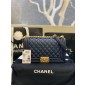 Medium Boy Chanel Handbag  in Lambskin 