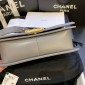 Medium Boy Chanel Handbag  in Lambskin 