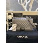 Medium Boy Chanel Handbag  in Lambskin 