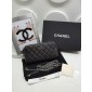 Pelle portafoglio Chanel con catena