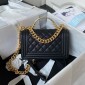 Small Boy Chanel Flap Bag with Handle