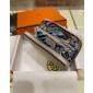 1:1 Hermes Silk in compact wallet in epsom leather