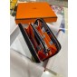 1:1 Hermes Silk in compact wallet in epsom leather