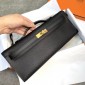 1:1 Hermes Kelly Cut clutch in epsom leather