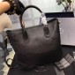 Prada Calfskin togo leather handbag, black 