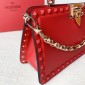 Valentino Garavani Rockstud handbag in calfskin.